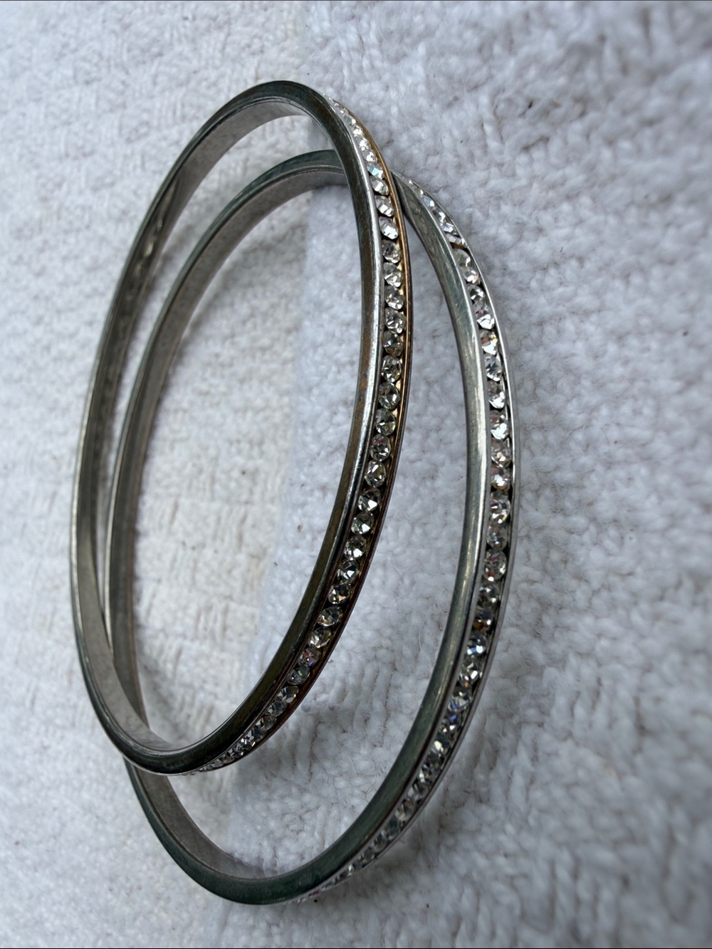Silver Crystal-Accent Bangle Bracelet Set - Women's Jewelry